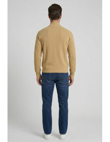 Urban Ring cardigan lupetto con zip in maglia inglese UR1100015 [f532044e]