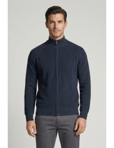 Urban Ring cardigan lupetto con zip in maglia inglese UR1100015 [93dc5a4c]