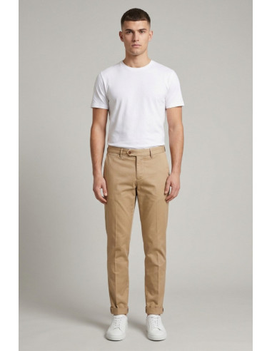 0 Construction pantalone chino in cotone stretch Beron-d/9sp Ber006-LS [25f33b66]
