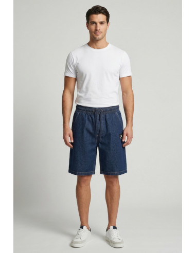 John Richmon bermuda in denim di cotone Moropo UMP26217BE [4a5744a9]
