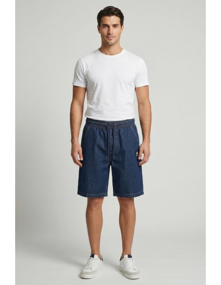 John Richmon bermuda in denim di cotone Moropo UMP26217BE [4a5744a9]