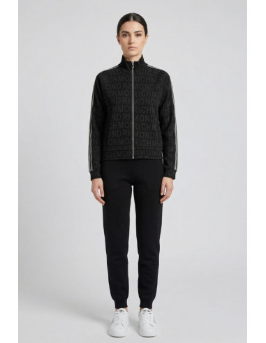 John Richmond felpa a zip con ripetizione logo Alkamar UWP26025FE [0237ce3f]
