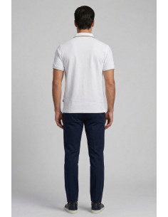 Blauer polo con profilo in contrasto Damon 26sblut02288-007479 [00fb4fe3] 2