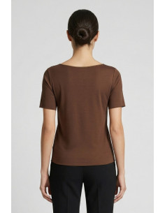 PDK blusa con nervina centrale in misto viscosa 3297P4599 [e16d1396] 2