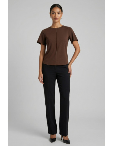 PDK blusa con nervina centrale in misto viscosa 3297P4599 [8f56919f]