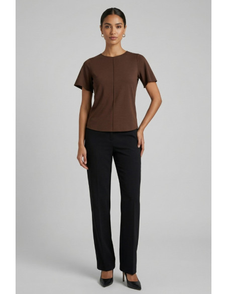 PDK blusa con nervina centrale in misto viscosa 3297P4599 [8f56919f]