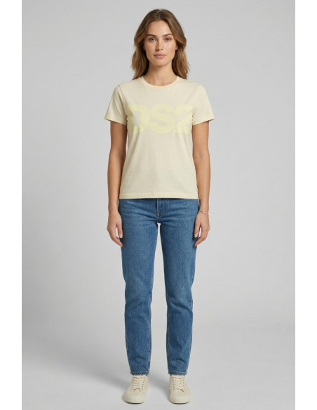 Drop Season 2 t-shirt in cotone con maxi stampa SS26W504 [96574b3a]