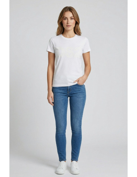 Drop Season 2 t-shirt in cotone con maxi stampa SS26W504 [b281ec33]