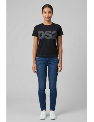 Drop Season 2 t-shirt in cotone con maxi stampa SS26W504 [998354bf]