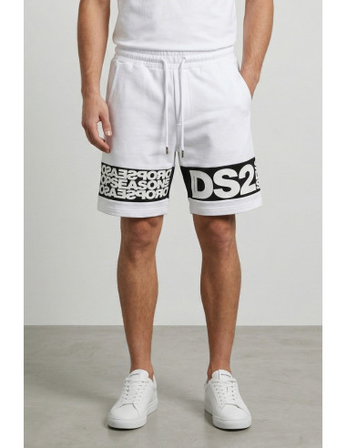 Drop Season 2 bermuda in cotone con inserto logato SS26215 [95efd4ea]