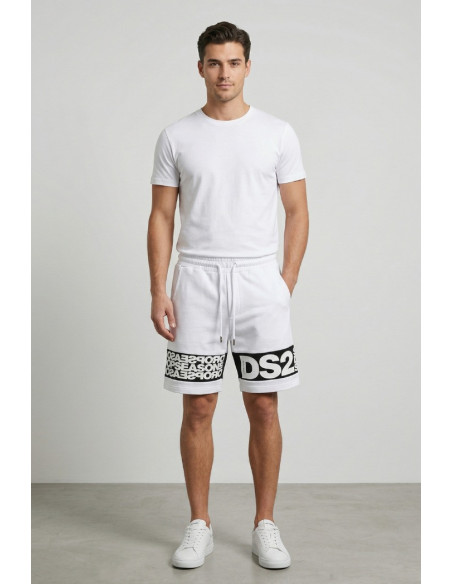 Drop Season 2 bermuda in cotone con inserto logato SS26215 [fbd456e3]