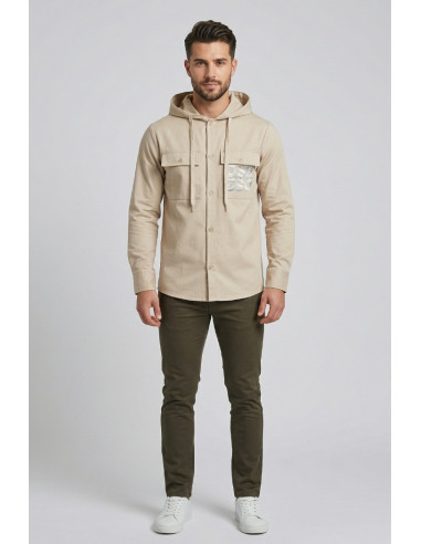 Drop Season 2 camicia con tasca logata SS26248 [cf2d01b0]