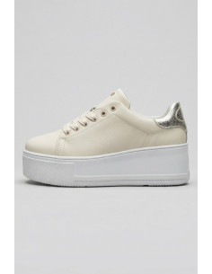 Frau sneakers platform con lacci nastrati 39K2 [2610498b] 2