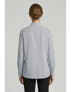 PDK camicia rigata in misto cotone stretch 056964 [d4391d6d] 2