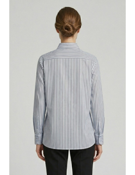 PDK camicia rigata in misto cotone stretch 056964 [0d1f5e60]