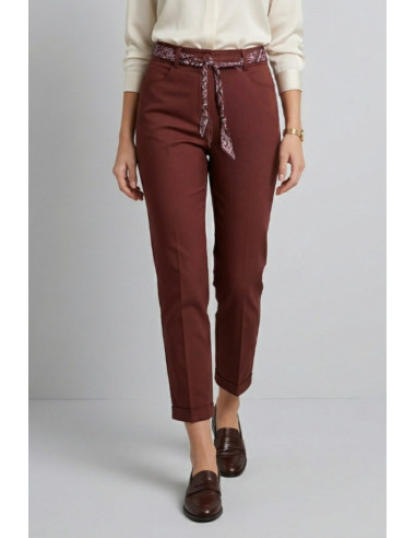 PDK pantalone in cotone stretch con fusciacca 057023 [c7df0409]