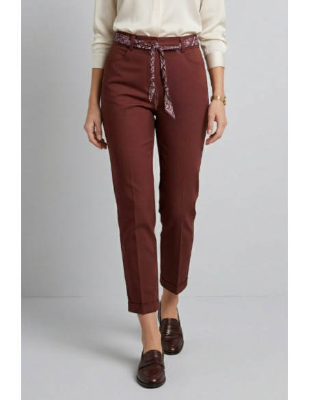 PDK pantalone in cotone stretch con fusciacca 057023 [c7df0409]