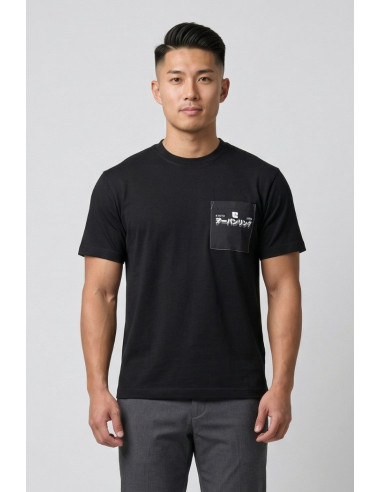 Urban Ring t-shirt in cotone con stampe e taschino UR1110024 [babf77a4]
