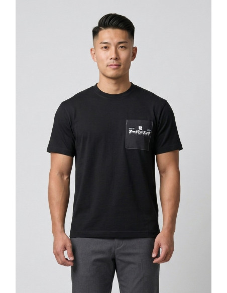 Urban Ring t-shirt in cotone con stampe e taschino UR1110024 [babf77a4]