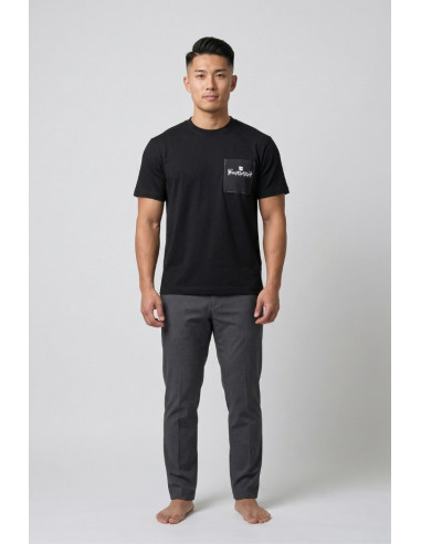 Urban Ring t-shirt in cotone con stampe e taschino UR1110024 [d484f5ad]