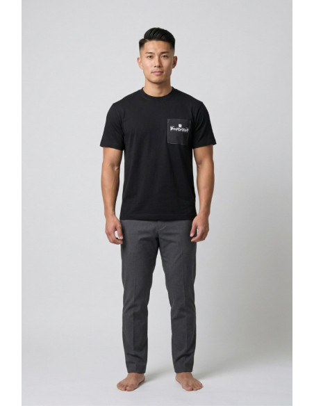 Urban Ring t-shirt in cotone con stampe e taschino UR1110024 [d484f5ad]