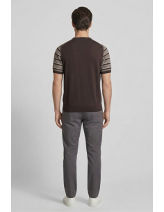 Markup maglia mezza manica in cotone punto bicolor MK1900033 [ed66f257] 2