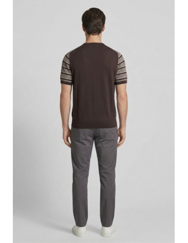 Markup maglia mezza manica in cotone punto bicolor MK1900033 [3440b15a]