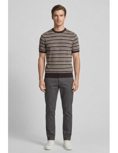 Markup maglia mezza manica in cotone punto bicolor MK1900033 [835d705e]