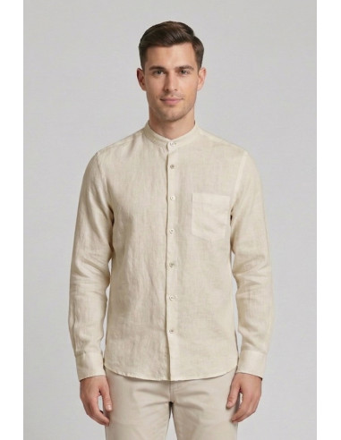 Urban Ring camicia coreana in misto lino e cotone UR1130002 [9d749460]