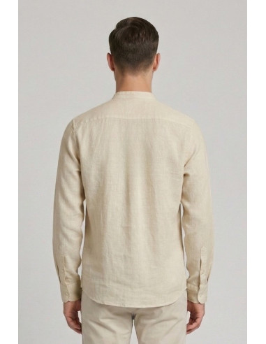 Urban Ring camicia coreana in misto lino e cotone UR1130002 [4452d76d]