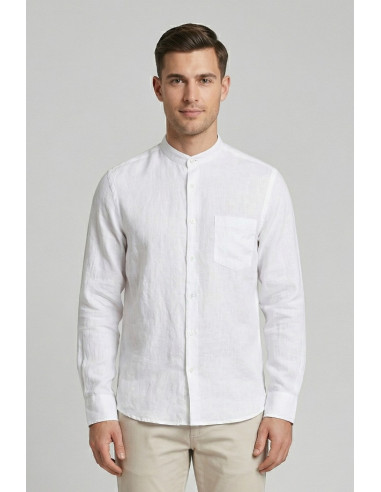 Urban Ring camicia coreana in misto lino e cotone UR1130002 [b9a23369]