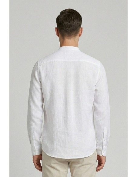 Urban Ring camicia coreana in misto lino e cotone UR1130002 [60847064]