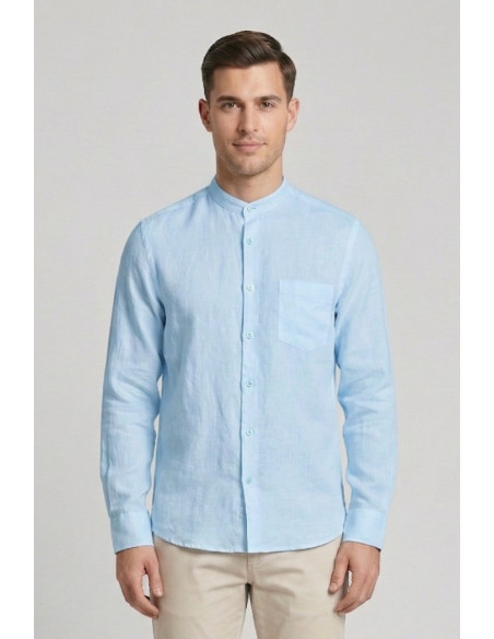 Urban Ring camicia coreana in misto lino e cotone UR1130002 [2aeef9bc]