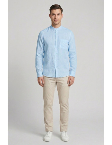 Urban Ring camicia coreana in misto lino e cotone UR1130002 [44d57bb5]