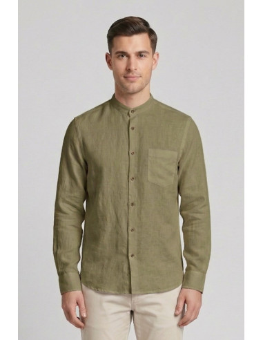 Urban Ring camicia coreana in misto lino e cotone UR1130002 [d8c45b8c]