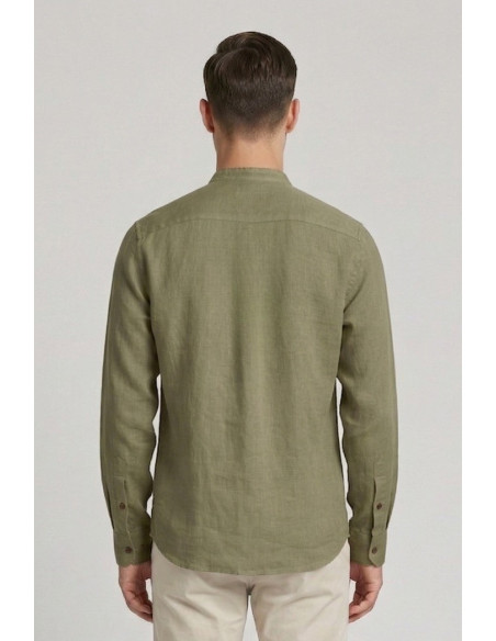 Urban Ring camicia coreana in misto lino e cotone UR1130002 [01e21881]