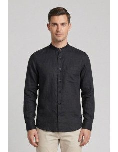Urban Ring camicia coreana in misto lino e cotone UR1130002 [92a08be5]