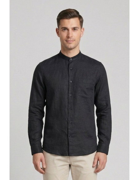 Urban Ring camicia coreana in misto lino e cotone UR1130002 [92a08be5]