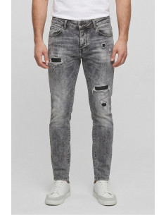 Drop Season 2 jeans in denim con rotture SS26D09 [08b03077]