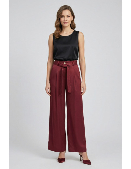 Markup pantalone ampio in twill di viscosa MW1650127 [186272c4]