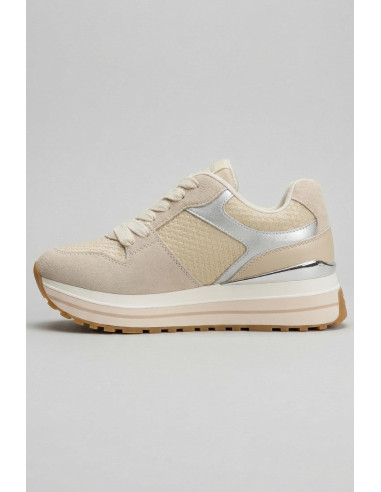 Liu Jo sneaker platform in suede e laminato Maxi Wonder 98 BA6013PX813 [f4894a9c]