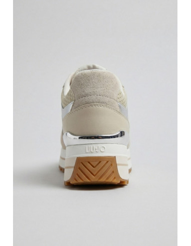 Liu Jo sneaker platform in suede e laminato Maxi Wonder 98 BA6013PX813 [46c4cc86]