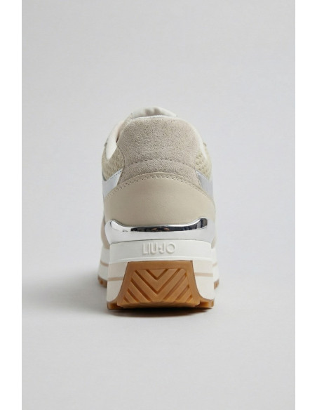 Liu Jo sneaker platform in suede e laminato Maxi Wonder 98 BA6013PX813 [46c4cc86]