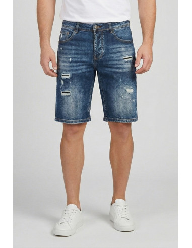 Drop Season 2 bermuda in denim con strappi SS26D26 [6aa28e8c]
