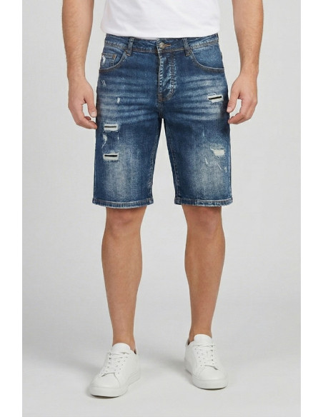 Drop Season 2 bermuda in denim con strappi SS26D26 [6aa28e8c]