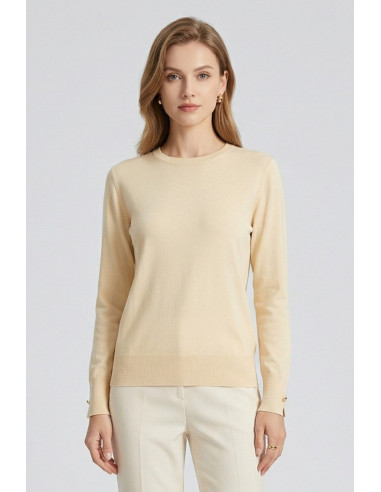 Sheis maglia girocollo in misto viscosa DS6041 [0386df92]