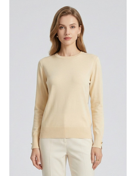 Sheis maglia girocollo in misto viscosa DS6041 [0386df92]
