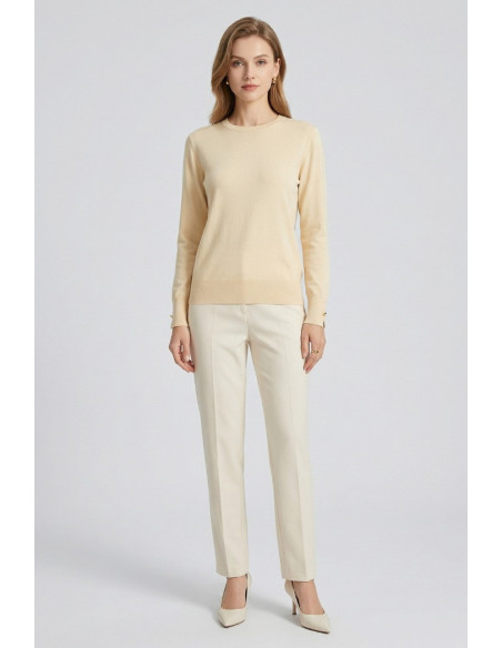Sheis maglia girocollo in misto viscosa DS6041 [6dbd5d9b]