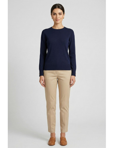 Sheis maglia girocollo in misto viscosa DS6041 [d2754094]