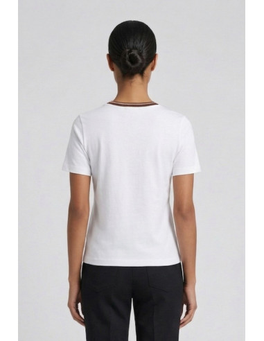 Sheis t-shirt in piquet con applicazioni DT6012 [977d61f3]